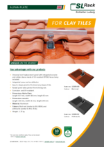 Data sheet SL Rack Alpha-Plate Clay tiles