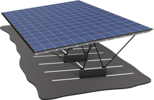 Carport system illustration: Variant C2 for double-sided parking